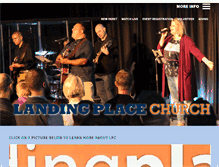 Tablet Screenshot of landingplacechurch.com